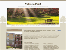 Tablet Screenshot of liveatvalenciapoint.com